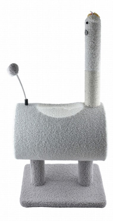 naomi cat tree scratcher house with hanging ball