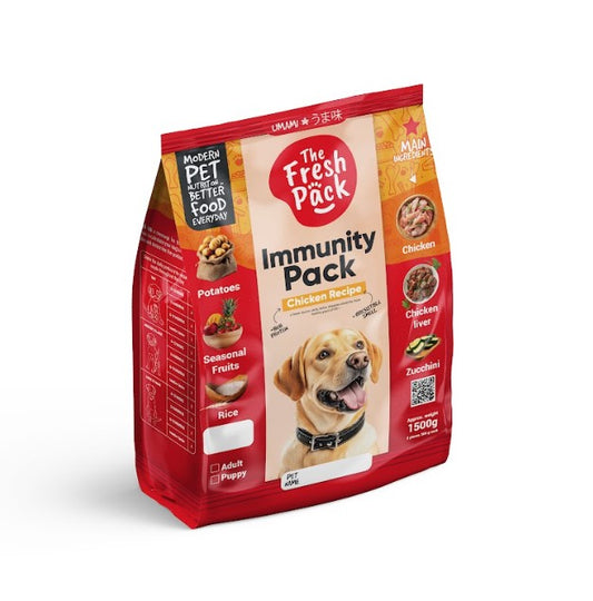 The Fresh Pack Immunity Pack Frozen Food with Chicken for Puppies