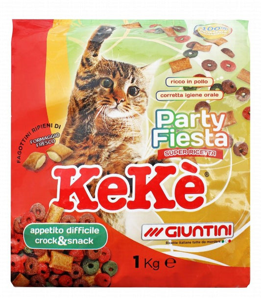 Keke Party Fiesta Cat Treats with Cheese  & Chicken1 kg