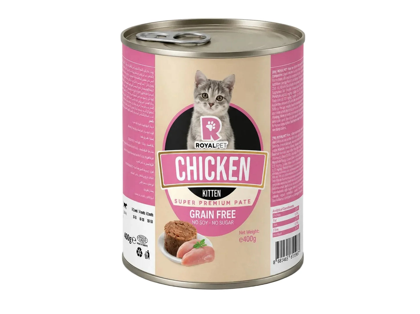 Royalpet wet food pate with chicken for kitten 400g