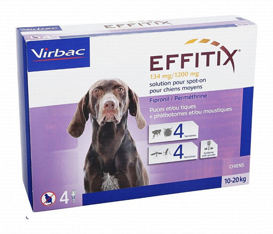 Virbac Effitix Spot On Flea Solution for Medium Dogs (10-20kg)