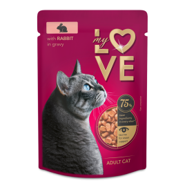 my love wet food with rabbit for cat 85g