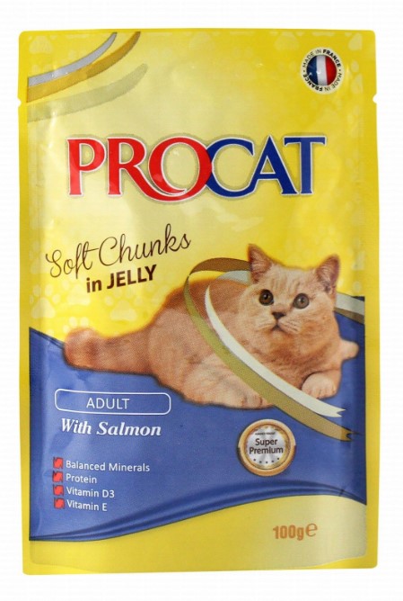 Procat Wet Food Chunks with SALMON 100G
