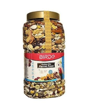 Birdo Golden Mix Food for Macaws  Amazons  African Greys  Cockatoos & Senegals1000 gr