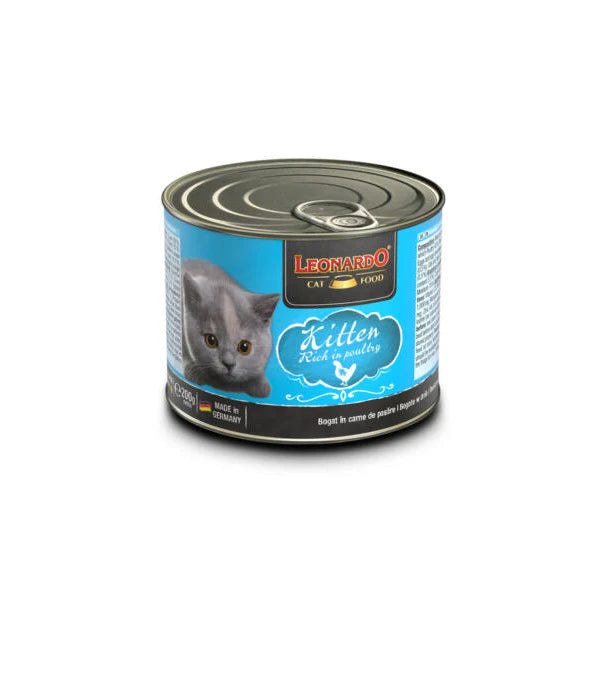 Leonardo Wet Cat Food with  Poultry for Kittens 200g