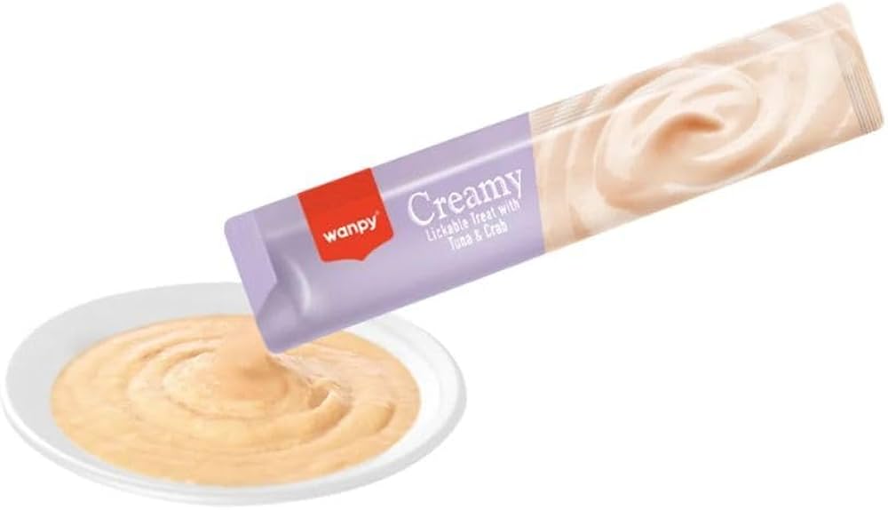 wanpy treats creamy with tuna & crab for cat 1pcs