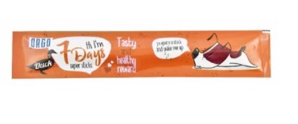 Orgo 7 Days Super Sticks Dog Treat with duck1 pcs