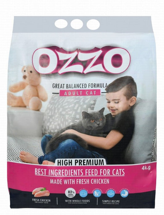 Ozzo Dry Food with Chicken for Sensitive Adult Cats 4kg