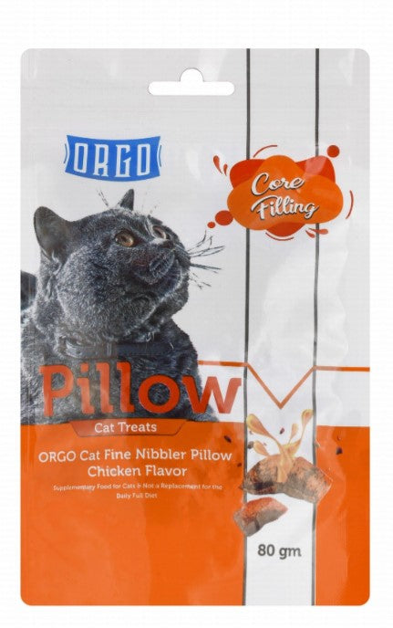 Orgo Pillow Cat Treats Chicken Flavor80 gr