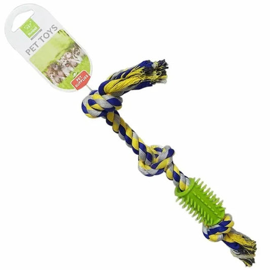 Nunbell Multicolored Knot Rope Dog Tug Toy