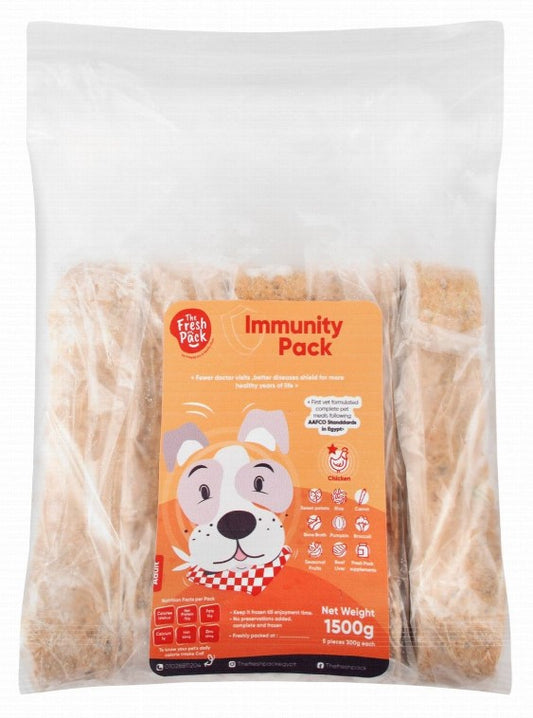 The Fresh Pack Immunity Pack Frozen Food with Chicken for Adult Dogs