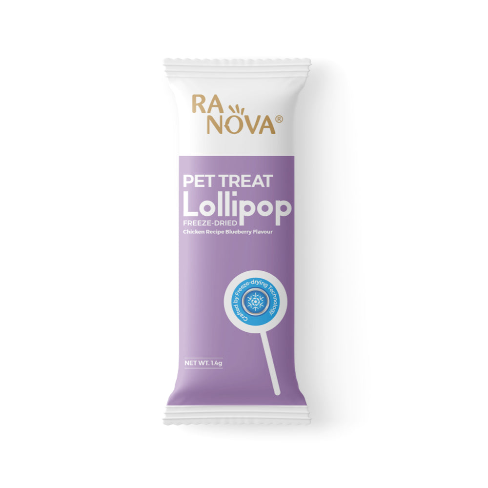 Ranova Lollipoop pet treat with Chicken & Blueberry