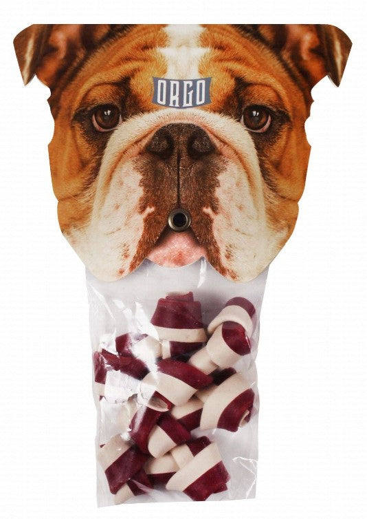 Orgo Knotted Bone Dog Treats with Chicken