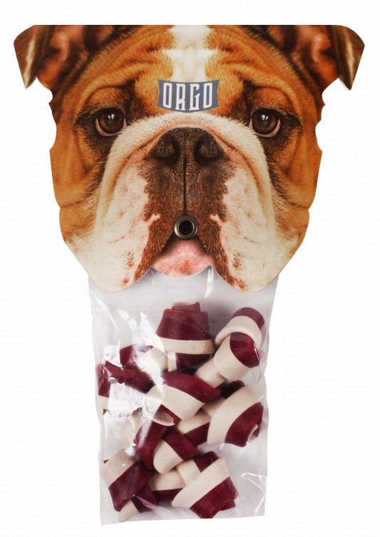 Orgo Knotted Bone Dog Treats with Chicken