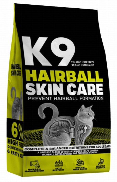 K9 Anti-Hairball Dry Food for Adult Cats 500gm