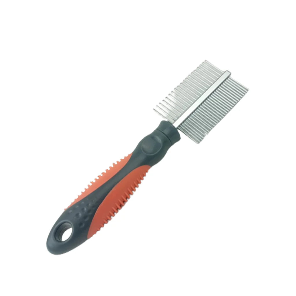 SoleilL Double sided stainless steel comb