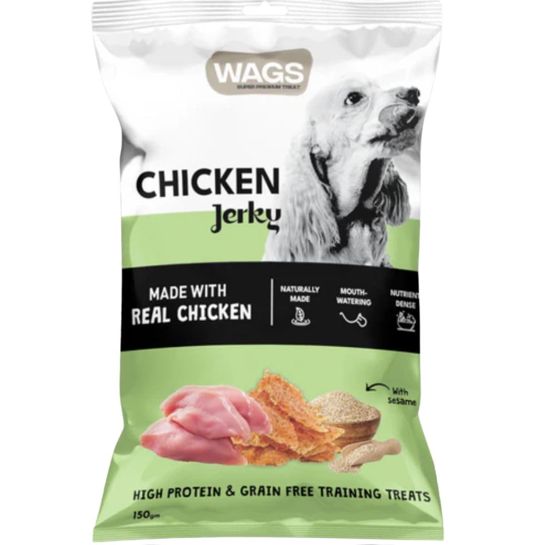 Wags Training Treats with Chicken Jerky for Adult Dogs 150gm
