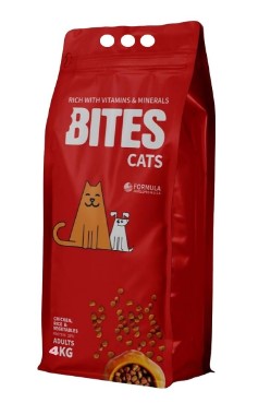 Bites Dry Food with Chicken Rice & Vegetables for Adult Cats 4kg