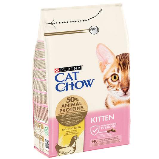 Purina Cat Chow Dry Food with Chicken for Kittens 1.5k
