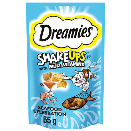 Dreamies Treats Shake Ups Seafood Festival Tuna Salmon & Shrimp 50gm