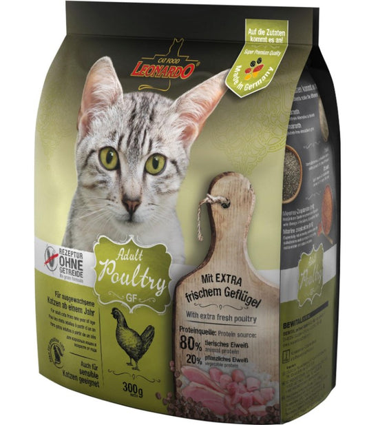 leonardo  dry cat food with poultry 300gm