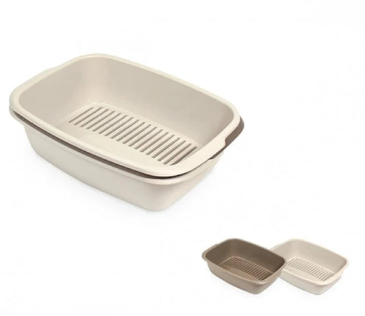 My Cat & Co. Mps2 Brown & Cream Miso Cat Litter Tray (46x36x16cm)1 pcs