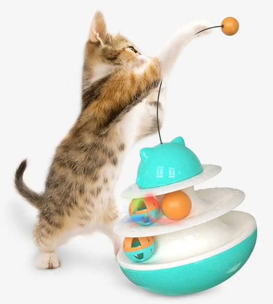 Fortune Cat Green Tumbler Treat Dispensing Ball1 pcs