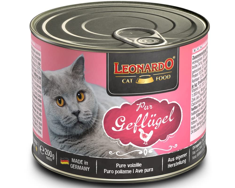 Leonardo Wet Cat Food with  Poultry 200g