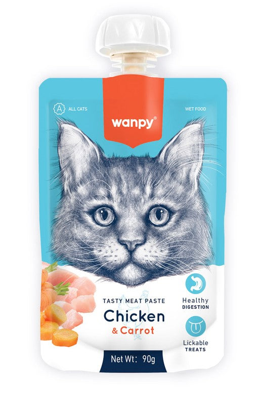 Wanpy Cat Treat Paste with Chicken & Carrot
