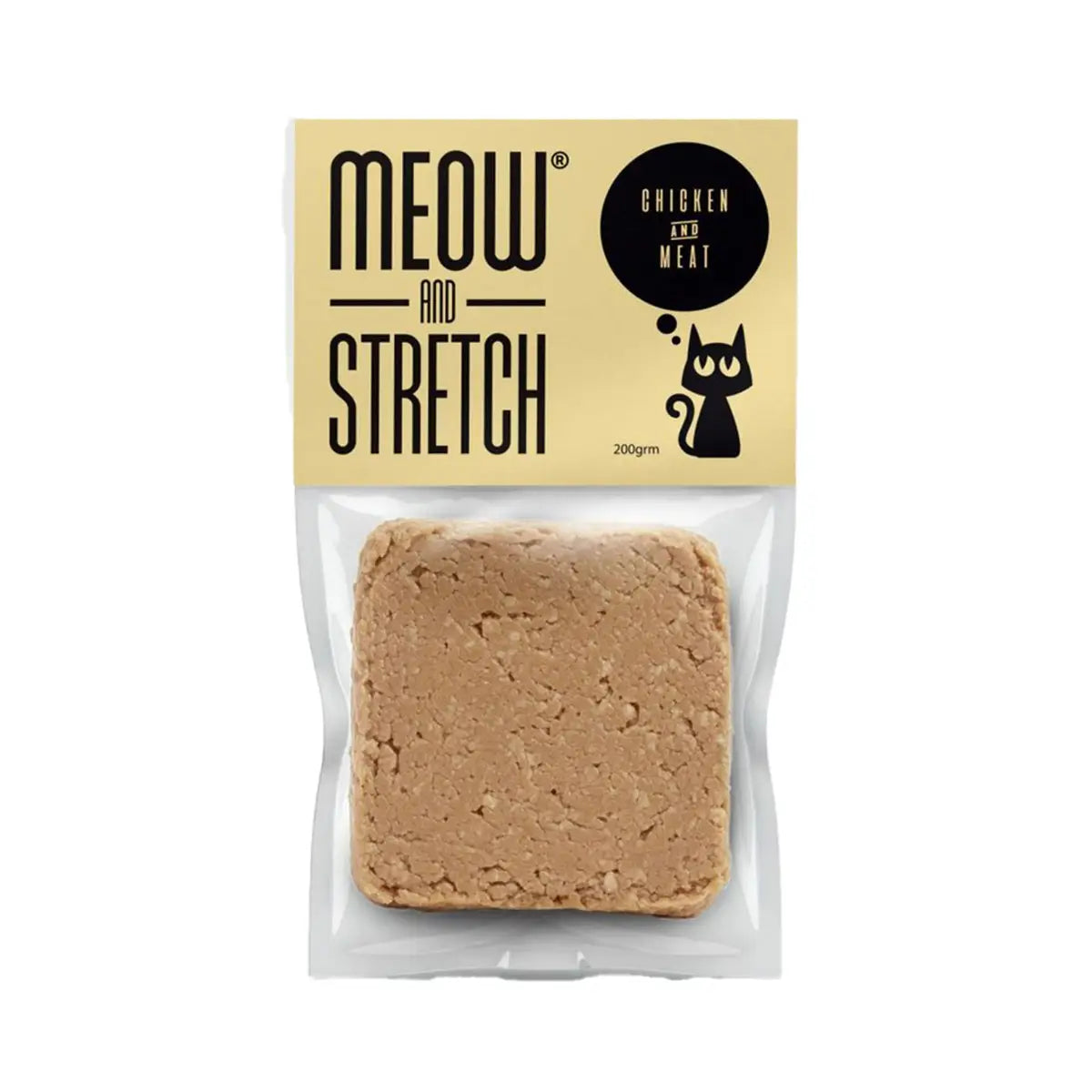 Meow&stretch freshfood with chicken and meat for cat 200g