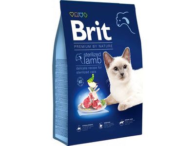 Brit dry food with lamb for sterilized cat 1.5k