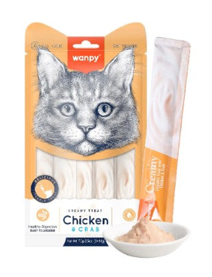 Wanpy Creamy Chicken & Crab Cat Treats