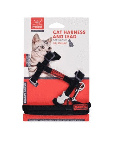 harness with leash for cats