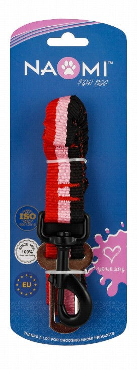 Naomi Black & Red Dog Car Seat Belt (58-96x2.5cm)...