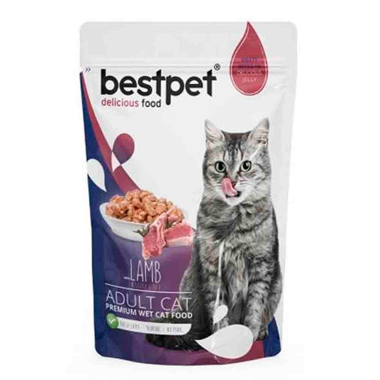 Bestpet Wet Food with Lamb in Jelly for Adult Cats 85 gm