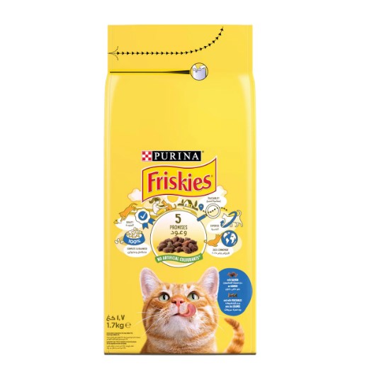 Purina Friskies Dry Food with Salmon 1.7 KG