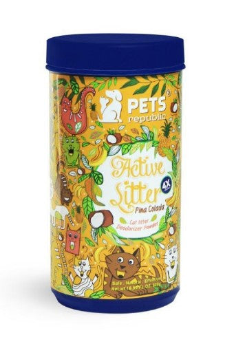 Pets Republic Active Cat Litter Deodorizer Powder Pina Colada Scent500 gr