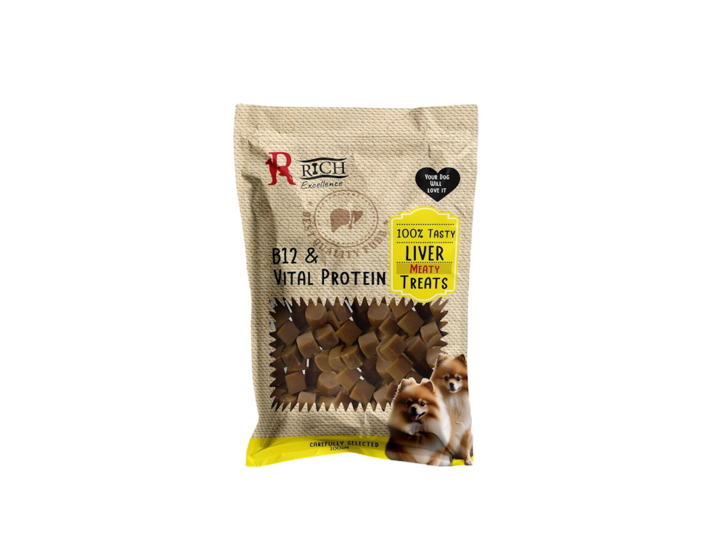 rich treats with liver 100g