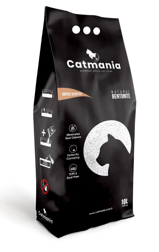 Catmania Bentonite Clumping Cat Litter Coffee Scent 10l