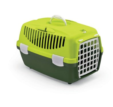 Stefanplast Gulliver 1 Green Plastic Carrier Crate (48x32x31cm) for Pets (5-6kg)1 pcs