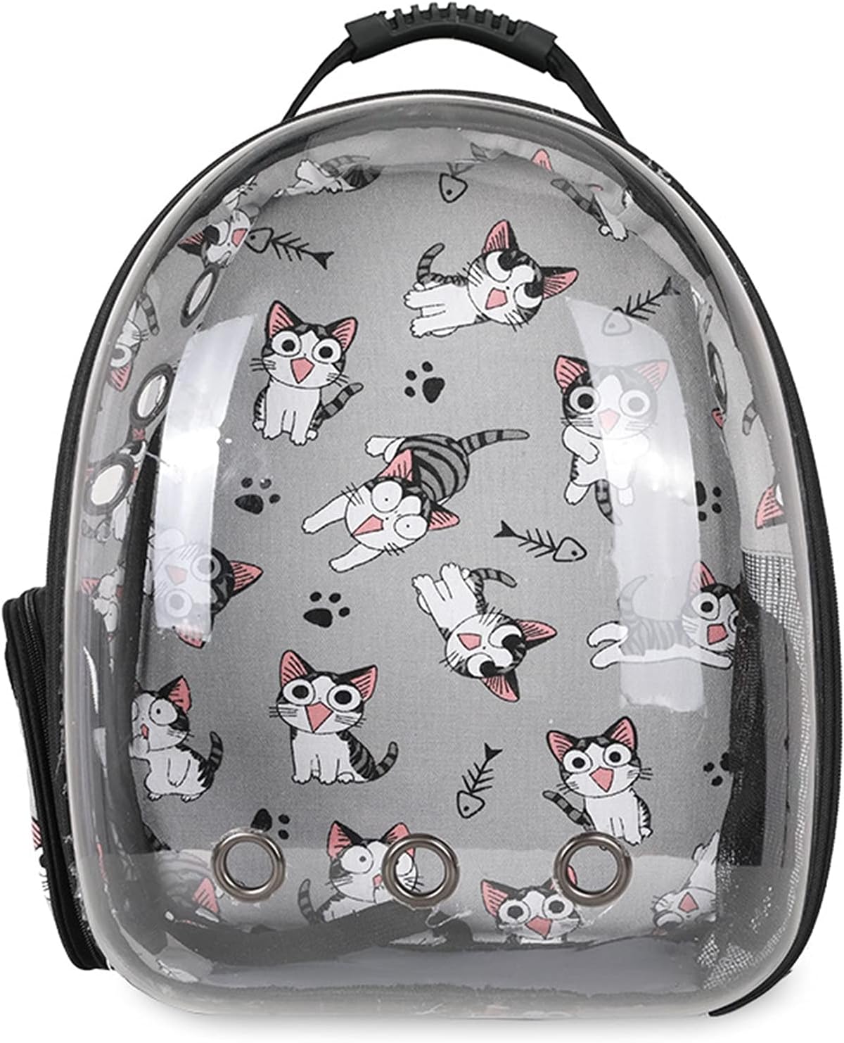 bag Back gray cat print