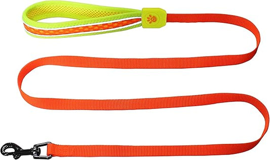 DOCO dog Leash small quick fit orange & lime (150x1.5cm)