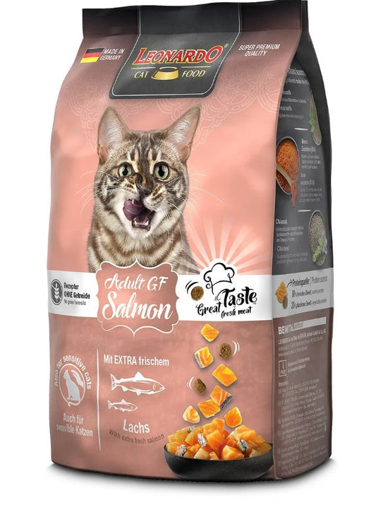leonardo  dry cat food with salmon 300gm