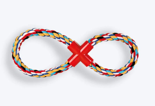 Nunbell Multicolor Knotted Rope Chew Dog Toy1 pcs