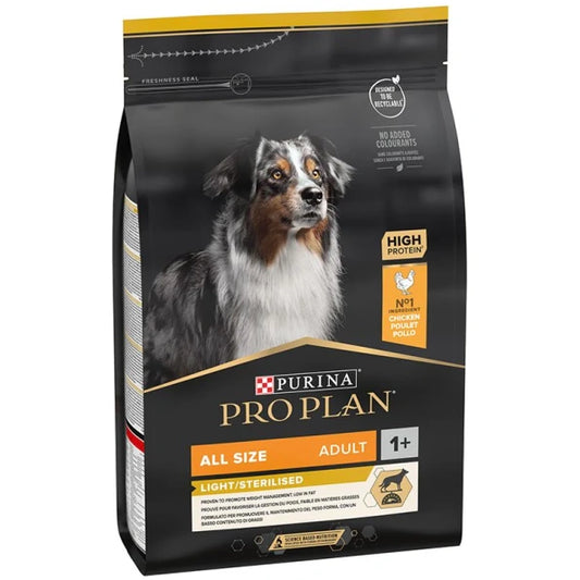 Purina Pro Plan Dry Food with Chicken for Overweight & Sterilized Adult Dogs (1+ Years) 3KG