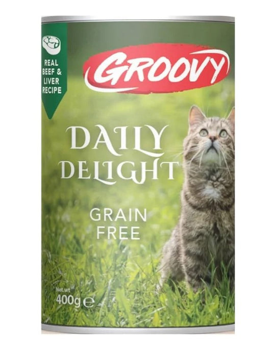 Groovy Daily Delight Wet Cat Food BEEF400GM
