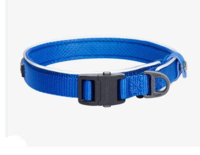 Dogness XL Blue Reflective Collar (48-75x2.5cm) for Dogs (Up to 50kg)