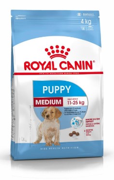 Royal Canin Dry Food for Medium Breed Puppies (Up to 12 Months & 11-25kg)4 kg