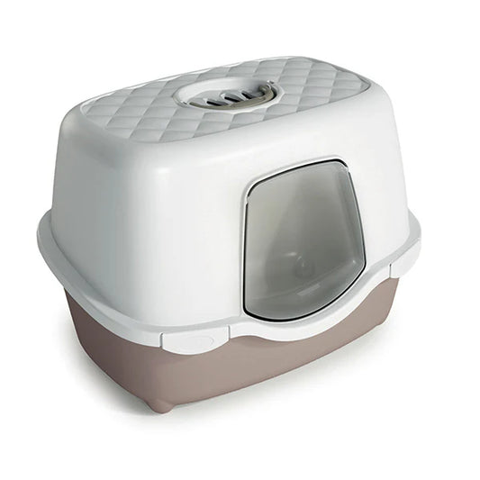 Stefanplast White & brown Cat Litter Box (56x39x39cm)