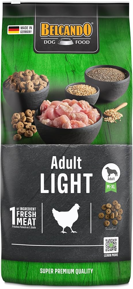Belcando Light Dry Food for Medium to XL Breed Adult Dogs 4k